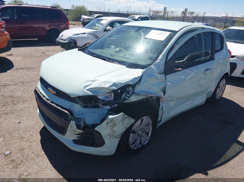 Vin: kl8cb6sa9hc818314, lot: 46722915, chevrolet spark ls cvt 20172