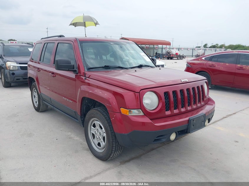 Vin: 1c4njpba2cd626955, lot: 46722944, jeep patriot sport 2012 img_1