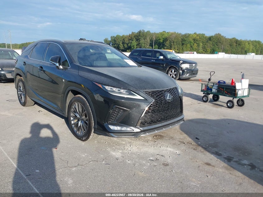 Vin: 2t2yzmda0lc250301, lot: 46722945, lexus rx 350 f sport performance 20201