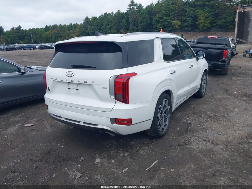Vin: km8r7dhe1nu365180, lot: 46723040, hyundai palisade calligraphy 20224