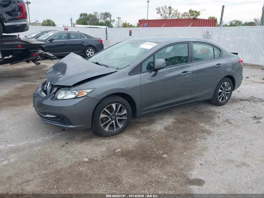 Vin: 19xfb2f80de074884, lot: 46723089, honda civic ex 20132