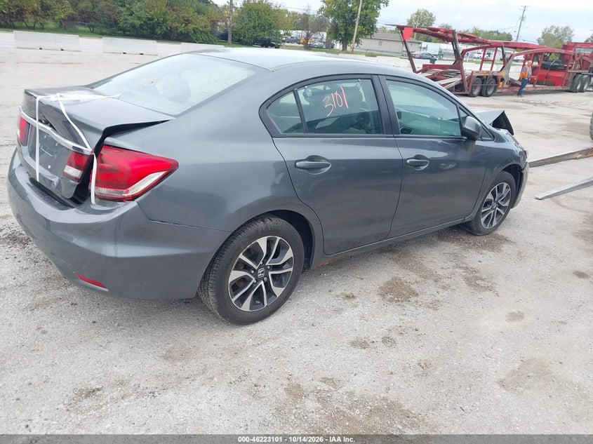 Vin: 19xfb2f80de074884, lot: 46723089, honda civic ex 20134