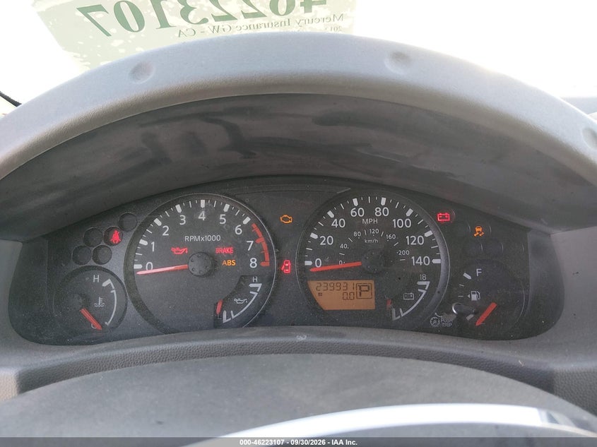 NISSAN FRONTIER 2012 VIN 1N6AD0ER6CC415114