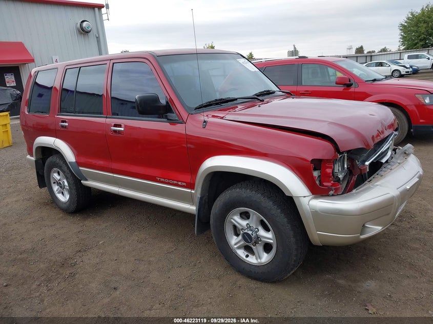 ISUZU TROOPER 1999 VIN JACDJ58X7X7925078