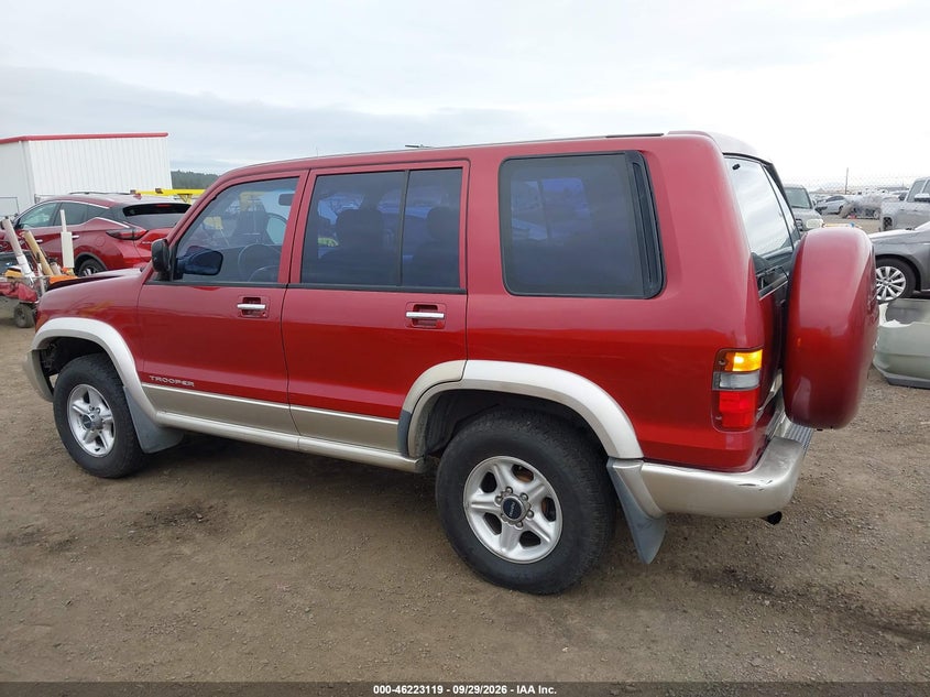 ISUZU TROOPER 1999 VIN JACDJ58X7X7925078