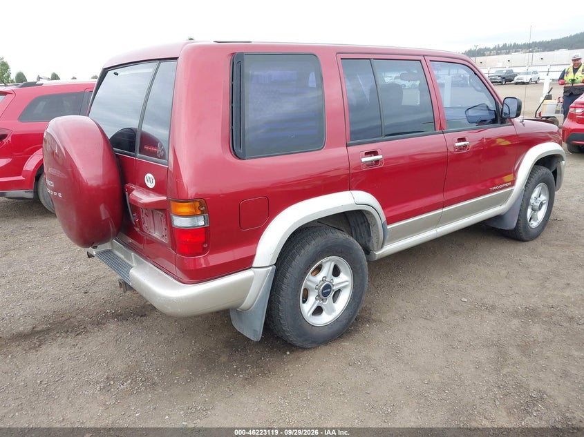 ISUZU TROOPER 1999 VIN JACDJ58X7X7925078