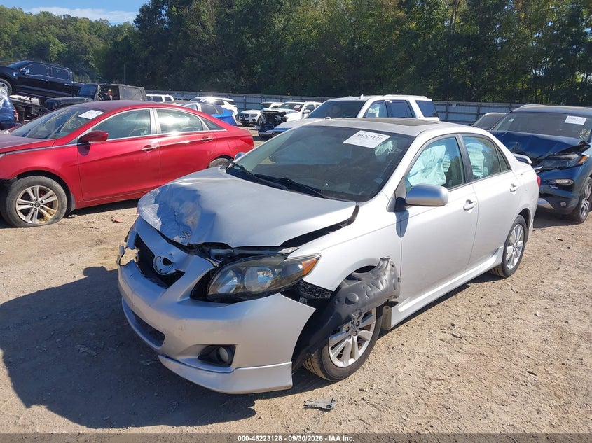 2010 Toyota Corolla S, Front End, IAAI, VIN 1NXBU4EE6AZ205370 — photo 2
