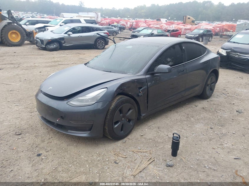 Vin: 5yj3e1ea3pf697858, lot: 46723133, tesla model 3 rear-wheel drive 20232