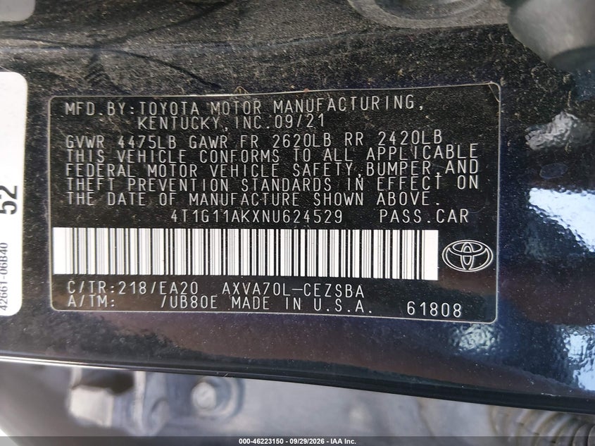 TOYOTA CAMRY - zdjęcie 9