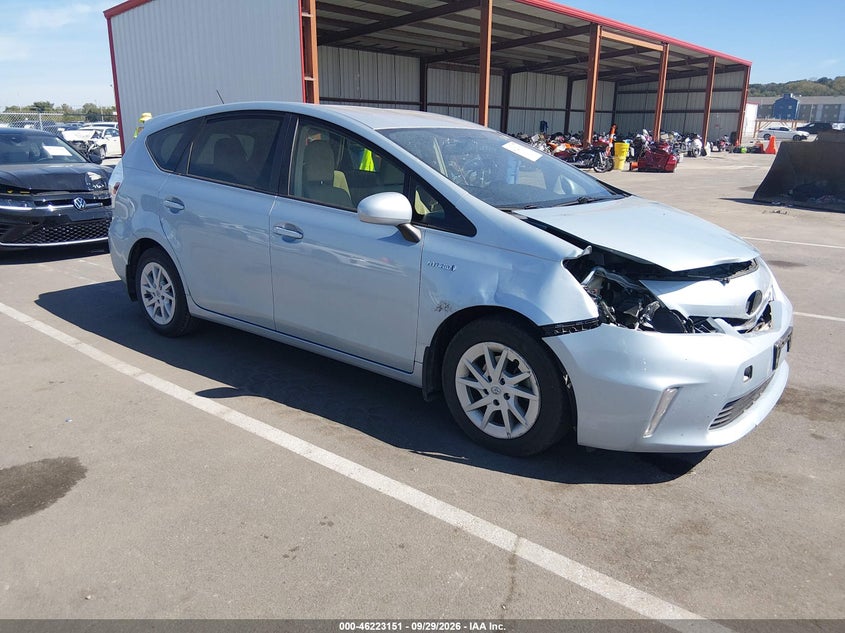 Vin: jtdzn3eu4c3032961, lot: 46723139, toyota prius v three 20121