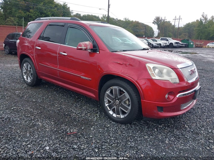 Vin: 1gkkvted6cj205770, lot: 46723188, gmc acadia denali 20121
