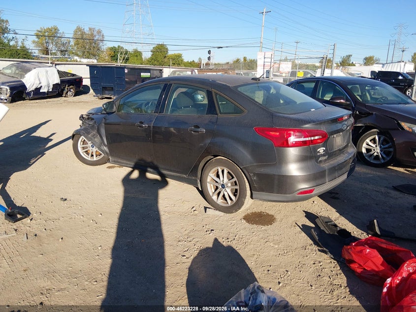 Vin: 1fadp3f23hl298924, lot: 46723216, ford focus se 20173
