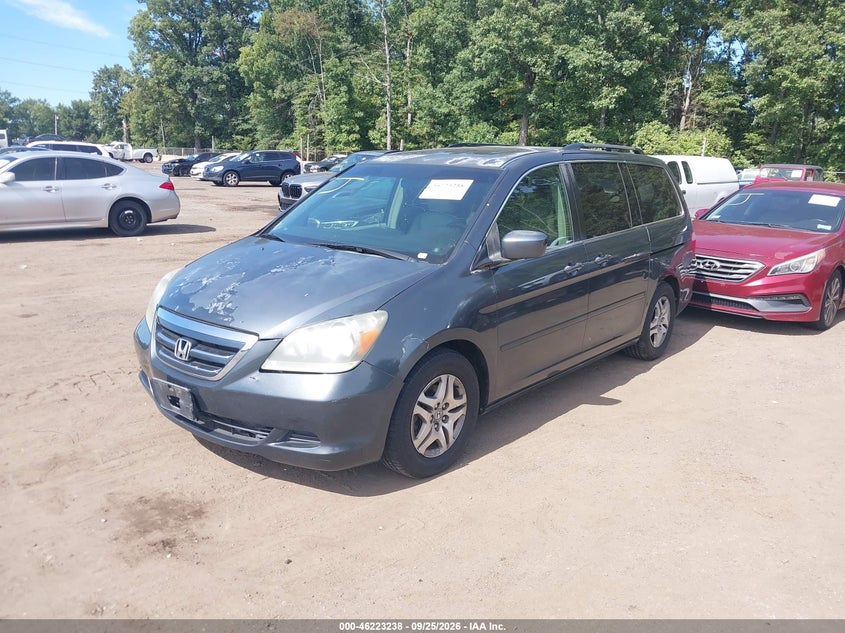 2005 Honda Odyssey, Звичайний знос, IAAI, VIN 5FNRL38755B053755 — фото 2