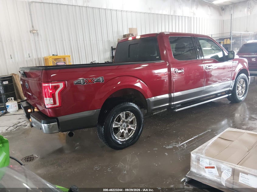 Vin: 1ftfw1eg4fke74177, lot: 46723232, ford f-150 xlt 20154