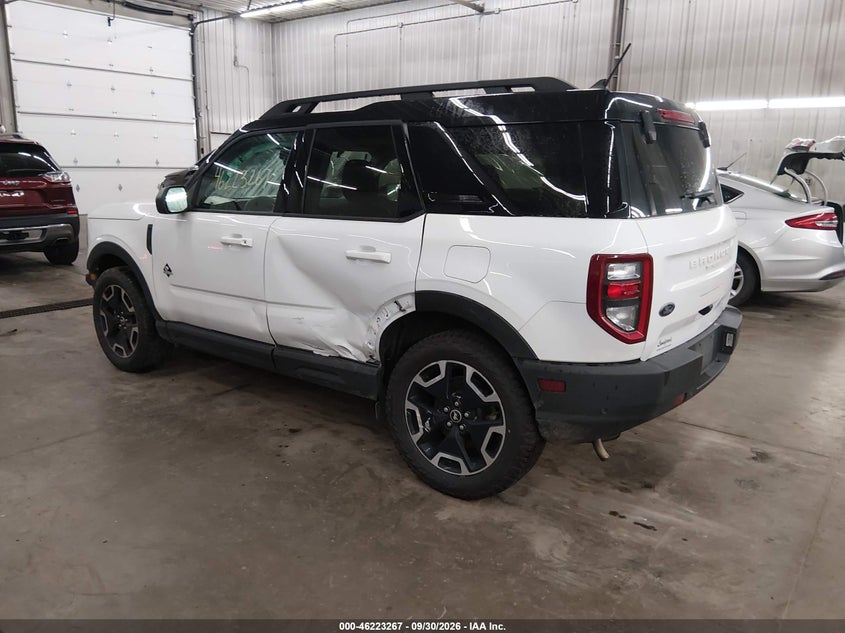Vin: 3fmcr9c64pre34693, lot: 46723255, ford bronco sport outer banks 20233
