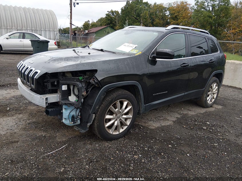 2015 Jeep Cherokee Limited, Front End, IAAI, VIN 1C4PJMDS9FW758472 — photo 2