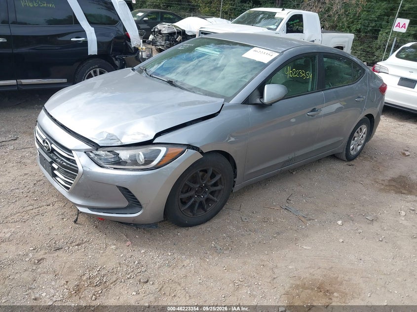 2017 Hyundai Elantra, Звичайний знос, IAAI, VIN 5NPD74LF7HH207598 — фото 2