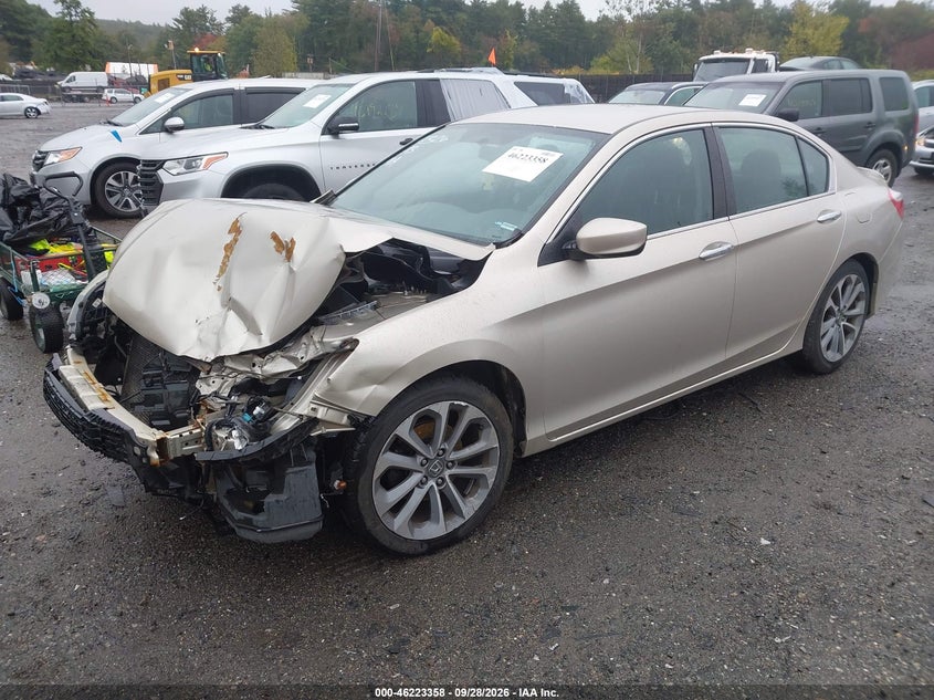 2013 Honda Accord Sport, Front End, IAAI, VIN 1HGCR2F57DA233411 — photo 2