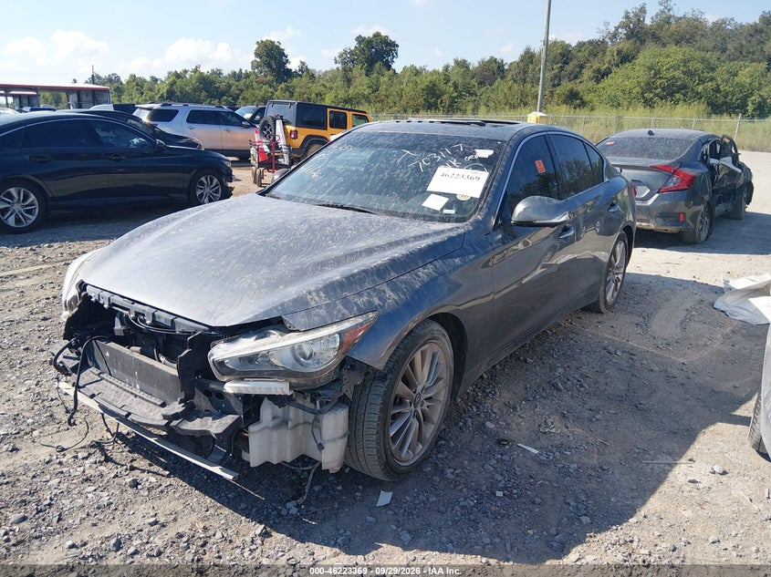 Vin: jn1ev7bp1mm703117, lot: 46723357, infiniti q50 luxe 20212