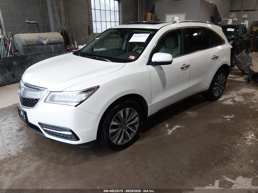 Vin: 5fryd4h47gb034209, lot: 46723363, acura mdx technology   acurawatch plus packages/technology package 20162