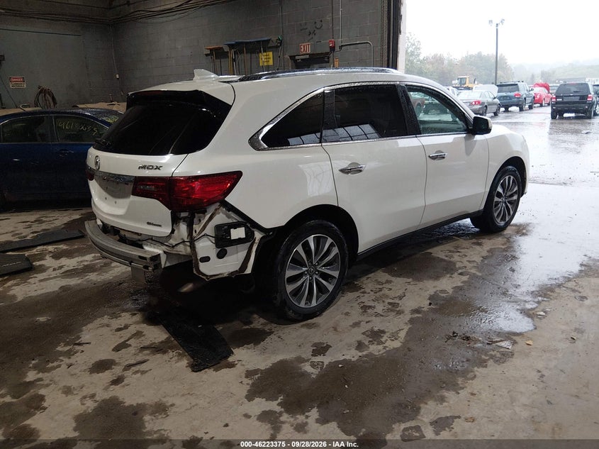 Vin: 5fryd4h47gb034209, lot: 46723363, acura mdx technology   acurawatch plus packages/technology package 20164