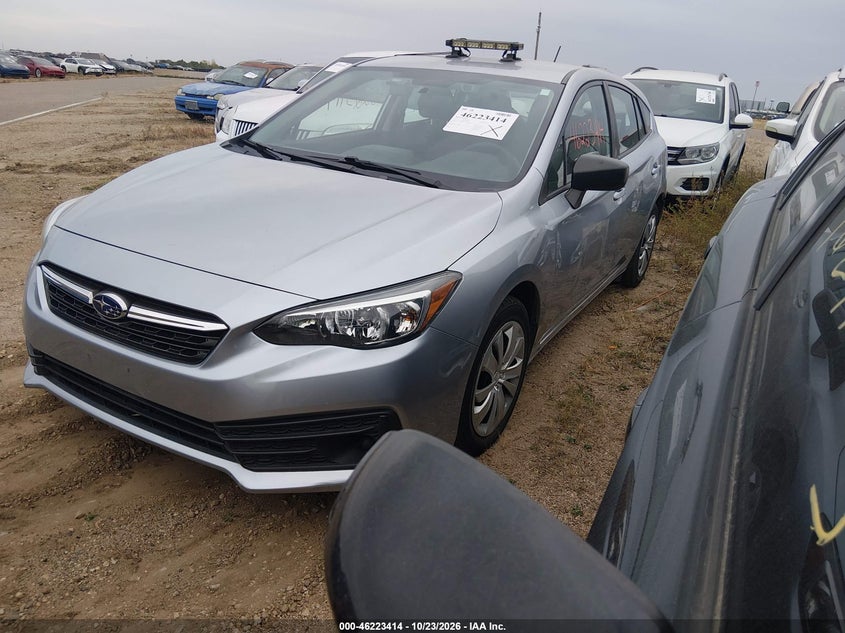 Vin: 4s3gtab6xp3704423, lot: 46723402, subaru impreza base 5-door 20232