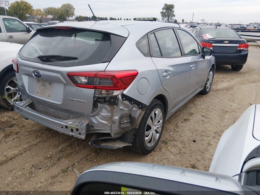 Vin: 4s3gtab6xp3704423, lot: 46723402, subaru impreza base 5-door 20234