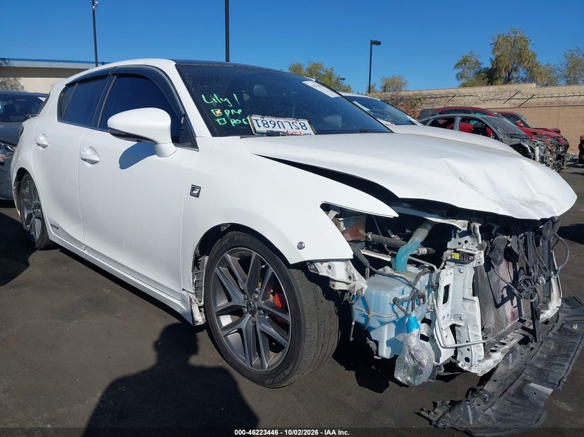 Vin: jthkd5bhxh2300737, lot: 46723434, lexus ct 200h 20171