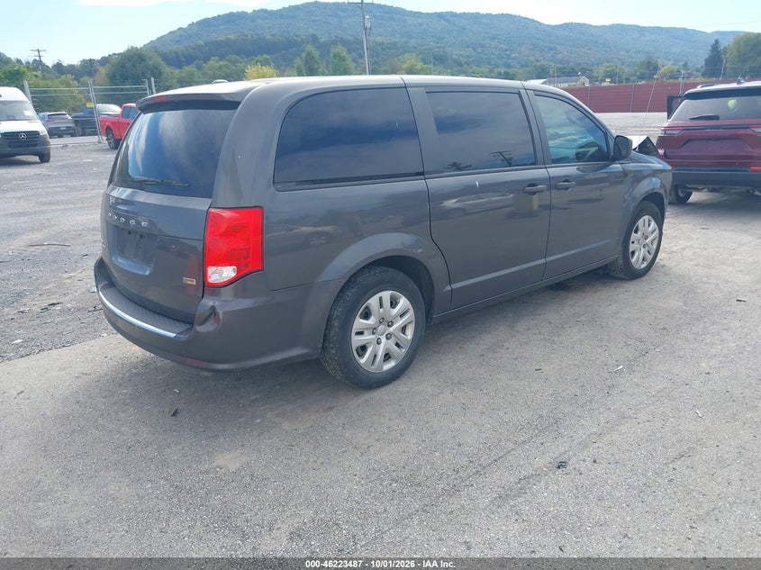 Vin: 2c4rdgbg9kr713566, lot: 46723475, dodge grand caravan se 20194