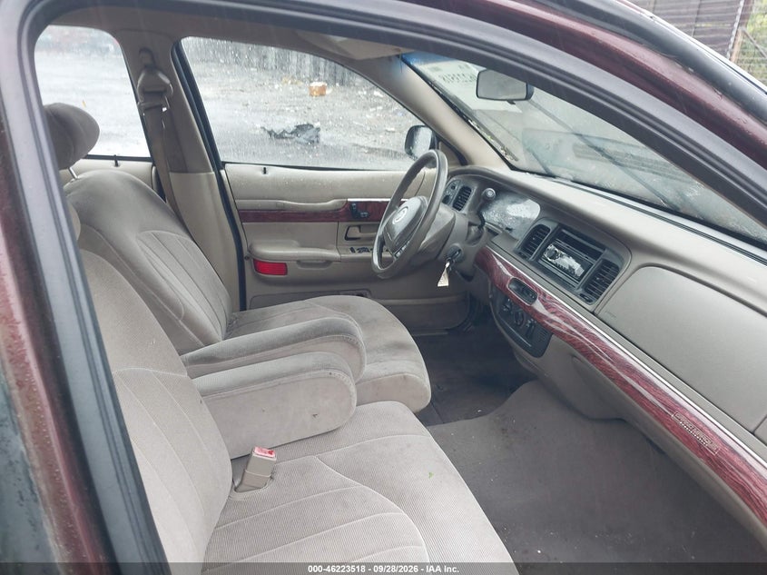 MERCURY GRAND MARQUIS 2001 VIN 2MEFM74WX1X634293