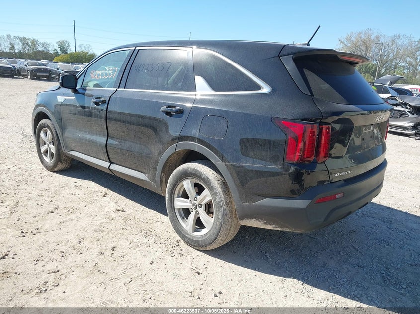 Vin: 5xyrgdlc5pg193220, lot: 46723525, kia sorento lx 20233