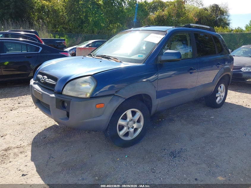 2005 Hyundai Tucson, Звичайний знос, IAAI, VIN KM8JN12D55U110968 — фото 2
