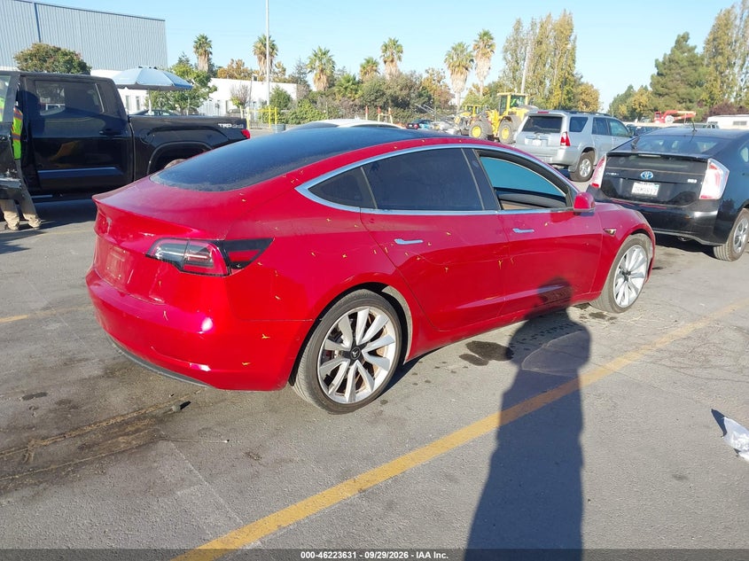 Vin: 5yj3e1ea6jf163812, lot: 46723619, tesla model 3 long range/mid range 20184