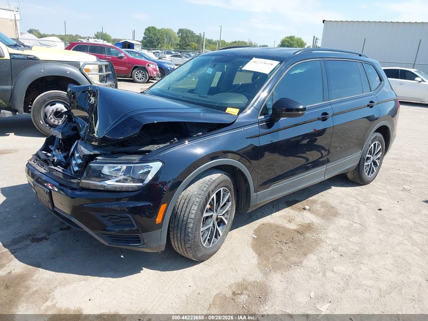 2021 Volkswagen Tiguan 2.0T S, Front End, IAAI, VIN 3VV1B7AX8MM067307 — photo 2