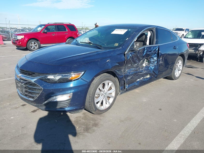 2021 Chevrolet Malibu Fwd Lt, Left Side, IAAI, VIN 1G1ZD5ST6MF002217 — photo 2