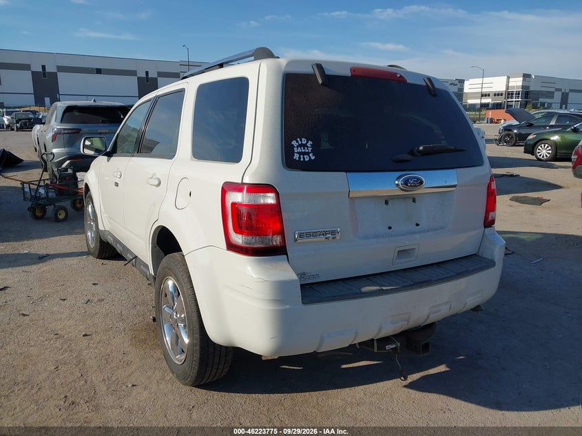 Vin: 1fmcu0e74bkc23068, lot: 46723763, ford escape limited 20113