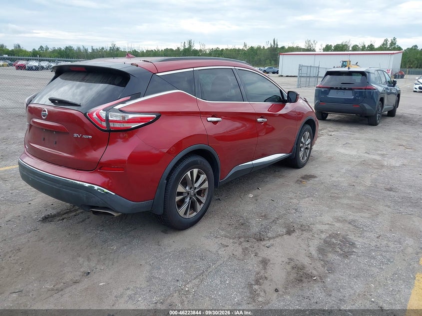NISSAN MURANO 2016 VIN 5N1AZ2MH1GN119559