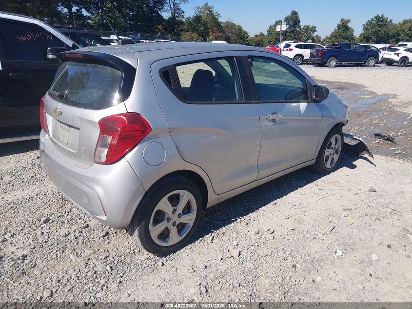 Vin: kl8ca6sa8kc721776, lot: 46723855, chevrolet spark ls manual 20194