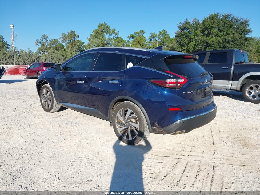 Vin: 5n1az2mj1kn104779, lot: 46723991, nissan murano sl 20193