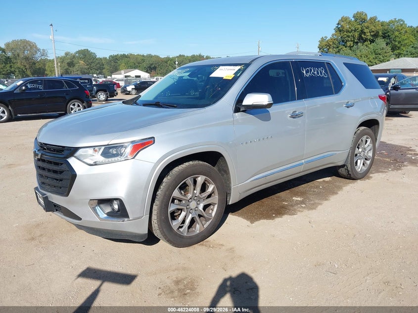 Vin: 1gnevjkw2jj268453, lot: 46723996, chevrolet traverse premier 20182