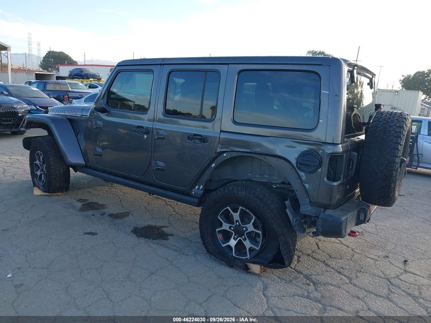 Vin: 1c4hjxfn0kw689016, lot: 46724018, jeep wrangler unlimited rubicon 4x4 20193