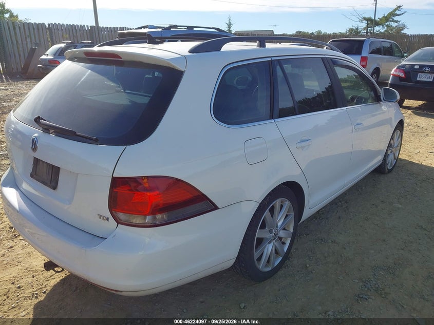 Vin: 3vwpl7aj7cm692486, lot: 46724085, volkswagen jetta sportwagen 2.0l tdi 20124