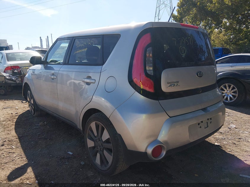 Vin: kndjx3a57f7779571, lot: 46724113, kia soul ! 20153