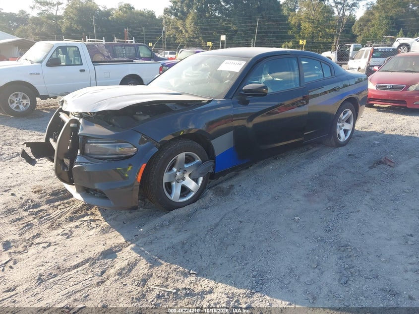 Vin: 2c3cdxat2nh109988, lot: 46724198, dodge charger police rwd 20222