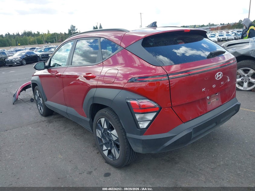 Vin: km8hb3ab3su301822, lot: 46724241, hyundai kona sel 20253