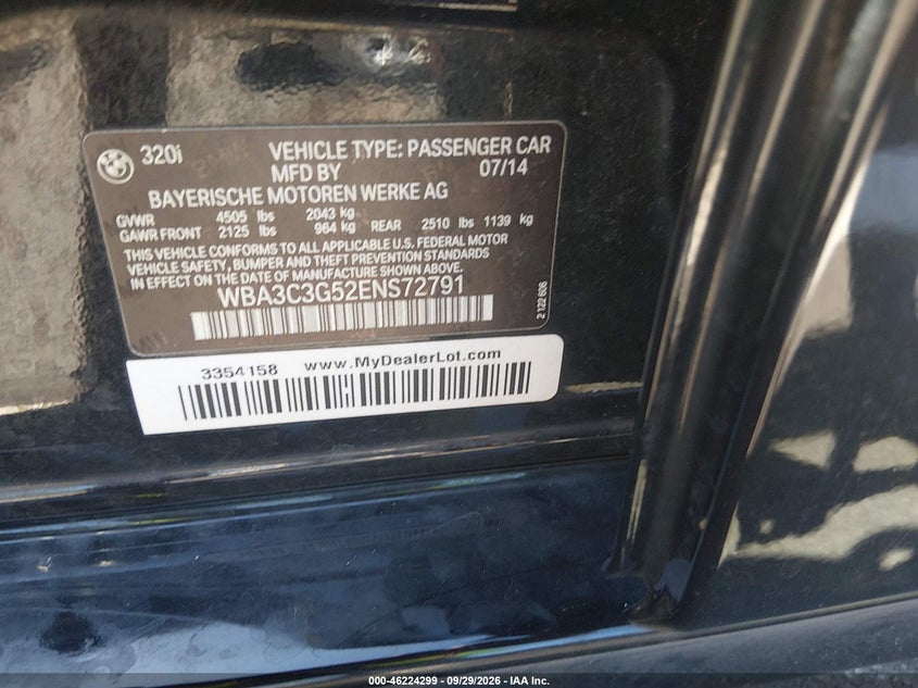 2014 BMW 320I XDRIVE · Фото 9