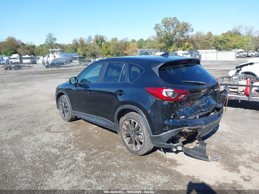 Vin: jm3ke4dy6g0904311, lot: 46724340, mazda cx-5 grand touring 20163