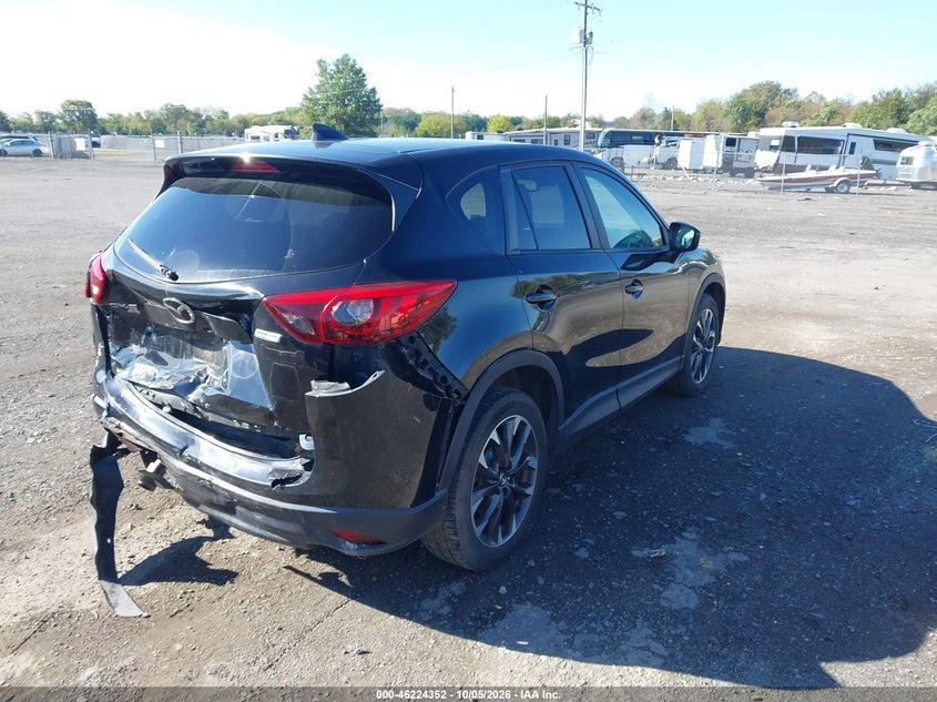 Vin: jm3ke4dy6g0904311, lot: 46724340, mazda cx-5 grand touring 20164