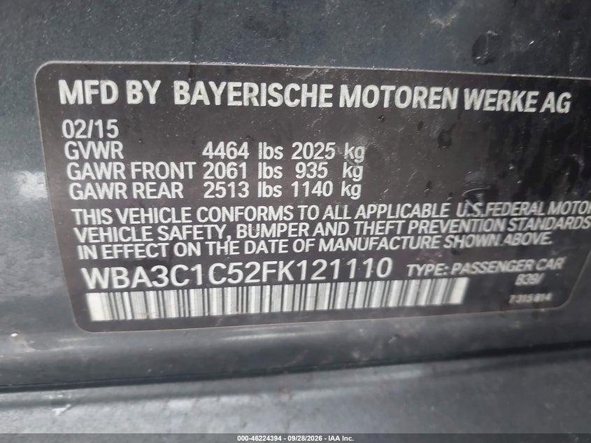 2015 BMW 328I · Фото 9