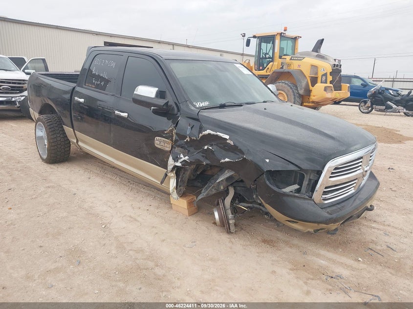 Vin: 1c6rr6pt5ds647804, lot: 46724399, ram 1500 laramie longhorn edition 2013 img_1
